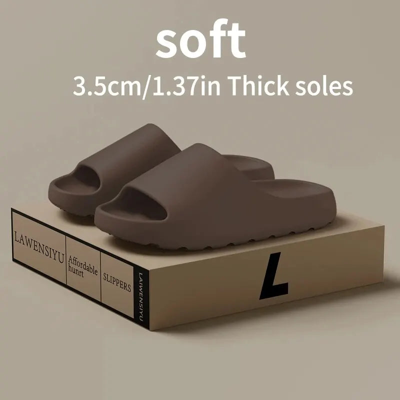 Coconut Slippers Feel like Stepping on Clouds Thick-soled Sandals Summer New Non-slip Wearing Sandals(Shoebox Not Included)