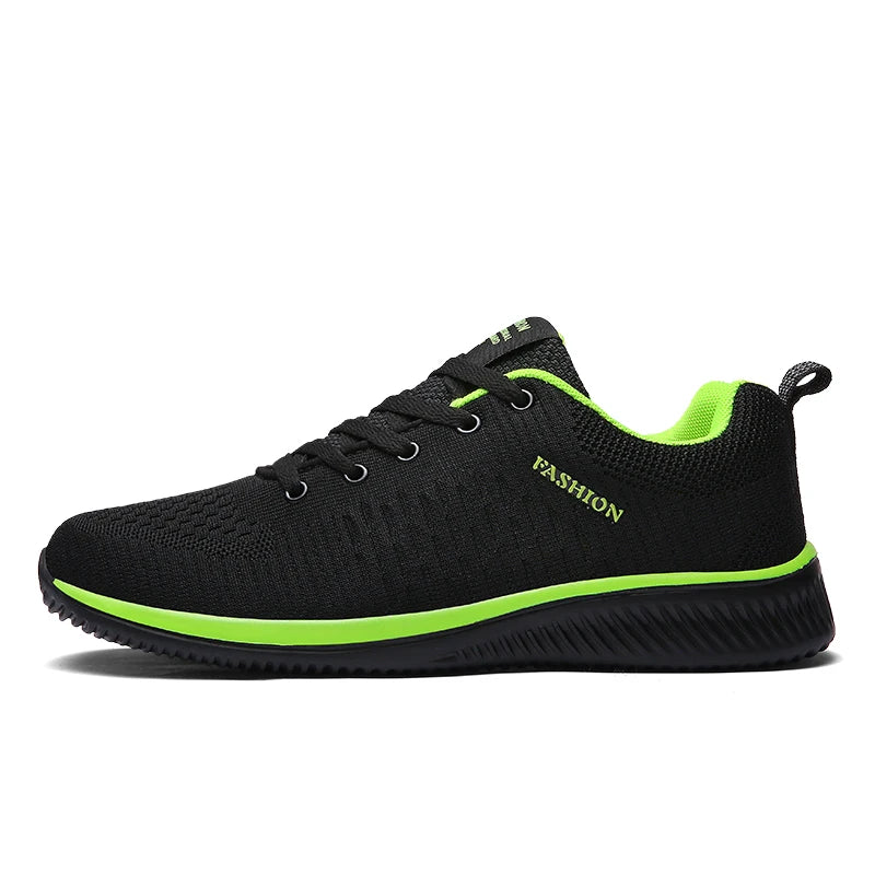 2025 Men Running Walking Knit Shoes Fashion Casual Sneakers Breathable Sport Athletic Gym Lightweight Men Sneakers Casual Shoes