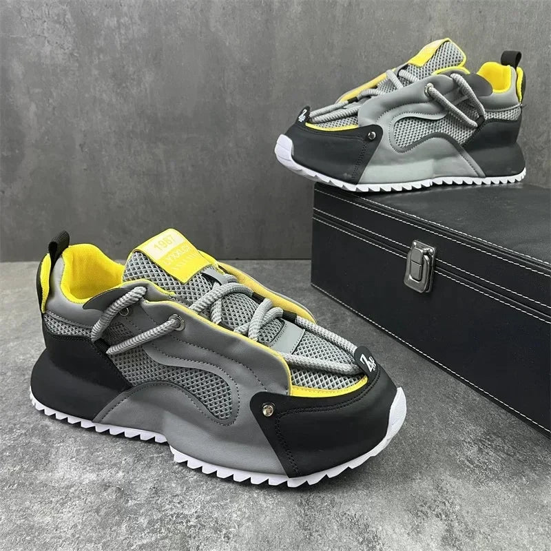 2026 New Summer Men's Shoes Mesh Breathable Sneakers Height Increasing Sports Comfortable Casual Shoes for Men 48 Size Larger