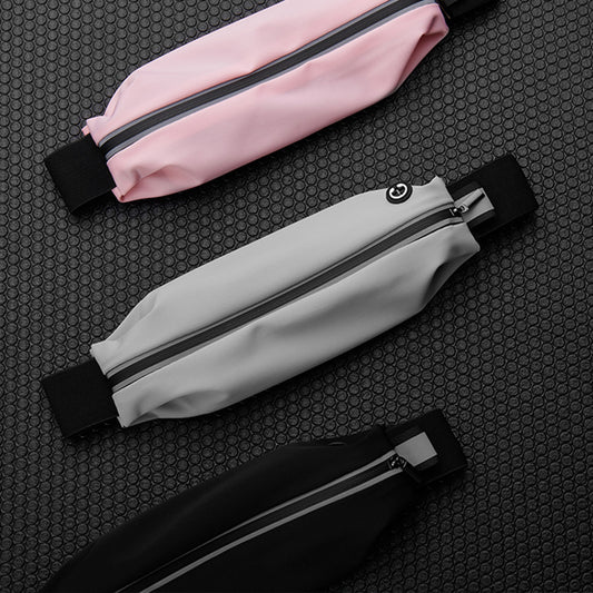 Sports waist packaging, mobile phone, men's and women's outdoor running waist bag, elastic and close fitting storage, waterproof and fashionable, not shaking