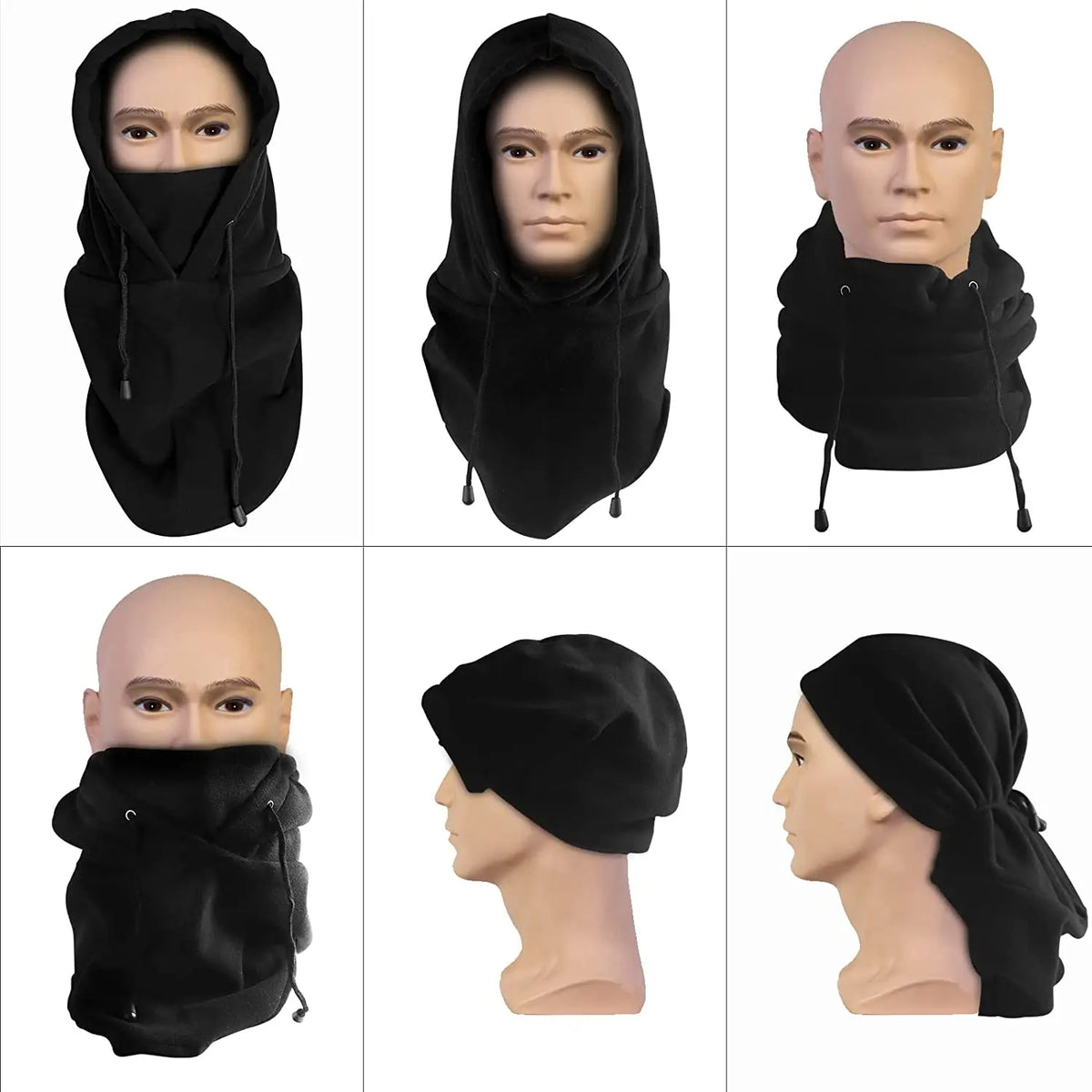 Mens Winter Hat Cold Weather Face Balaclava Hood Outdoor Sports Facewear Windproof Ski Mask
