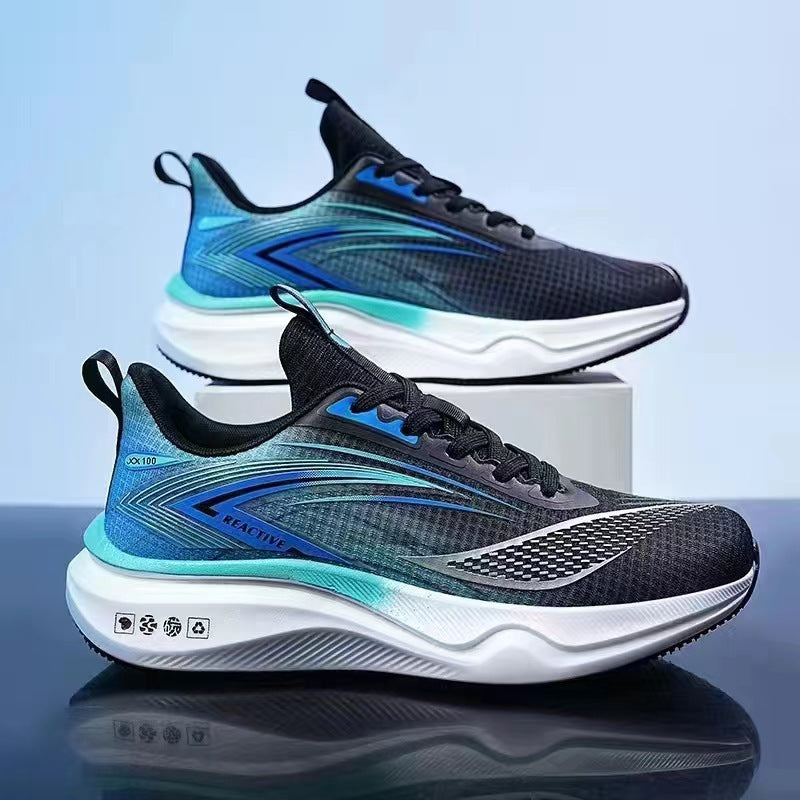 Fashionable men's casual shoes with soft sole and thick sole, men's sports running shoes