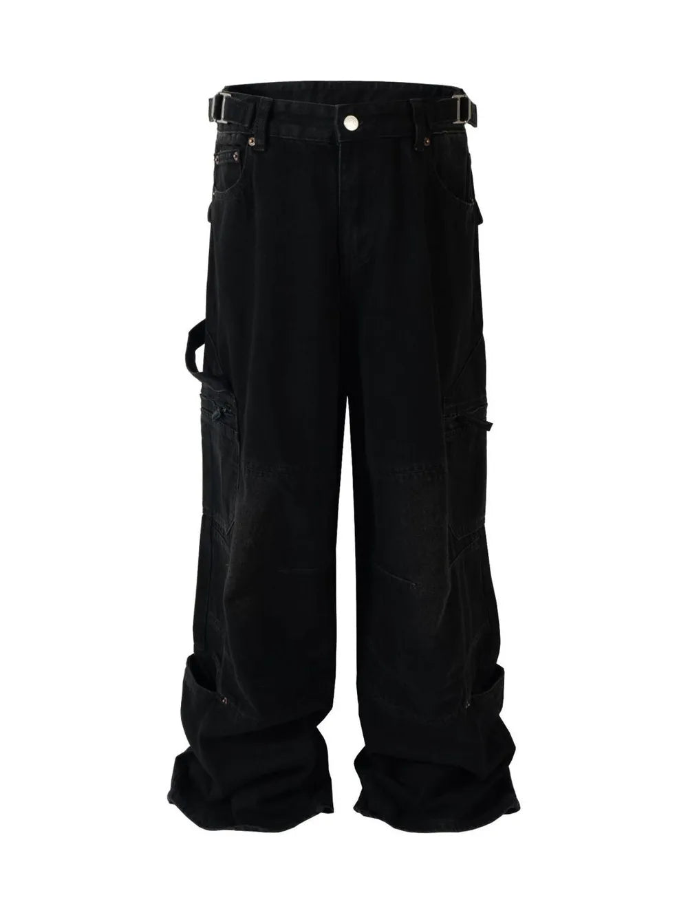 Men‘ s Wide Leg Jeans with Pockets
