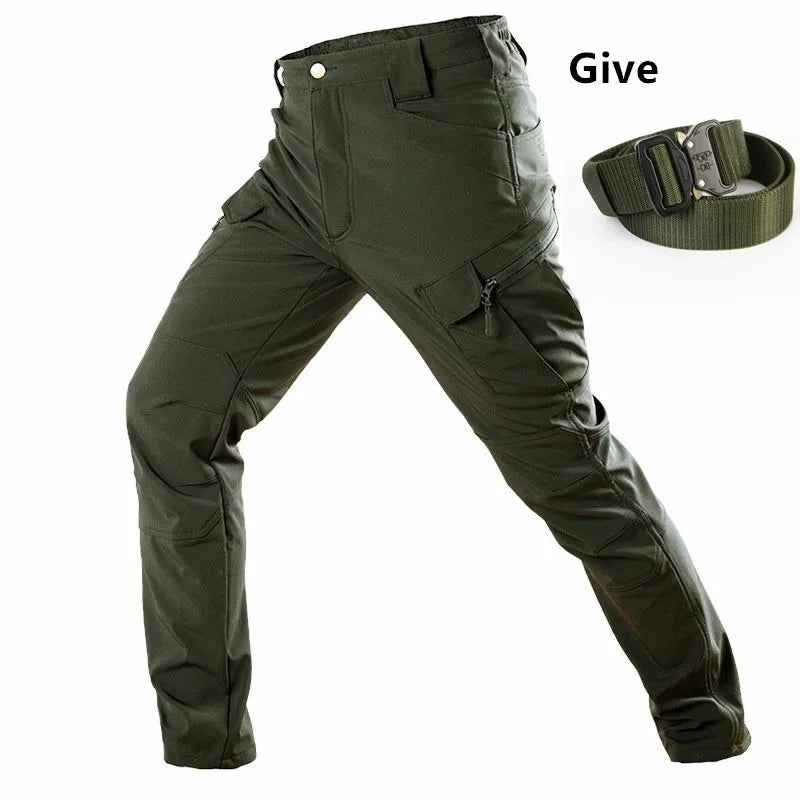 2026 Shark Skin Soft Shell Autumn and Winter Plush Thickened Mountaineering Tactics Training Breathable Waterproof Charge Suit