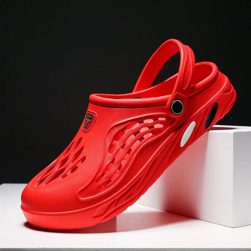 Men Flat sandals Summer Clogs EVA Garden Slippers Hole Shoes Beach Platform Sandals Couple Indoor House Soft Bathroom Slides 49