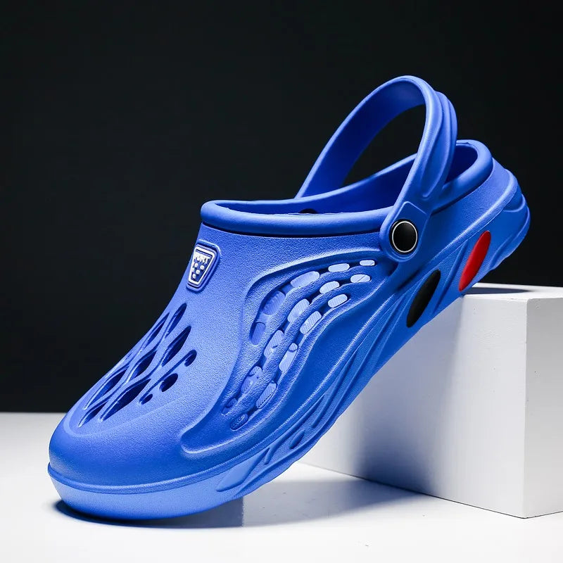 Men Flat sandals Summer Clogs EVA Garden Slippers Hole Shoes Beach Platform Sandals Couple Indoor House Soft Bathroom Slides 49