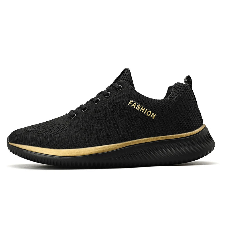 2025 Men Running Walking Knit Shoes Fashion Casual Sneakers Breathable Sport Athletic Gym Lightweight Men Sneakers Casual Shoes