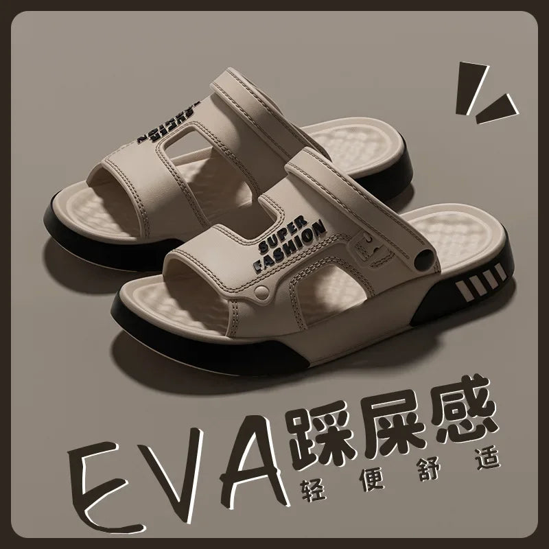 2026 Summer Men's Massage Slippers Outdoor Sandals Beach Comfortable Indoor Slides Water Clogs Casual Shoes Men Home Slippers