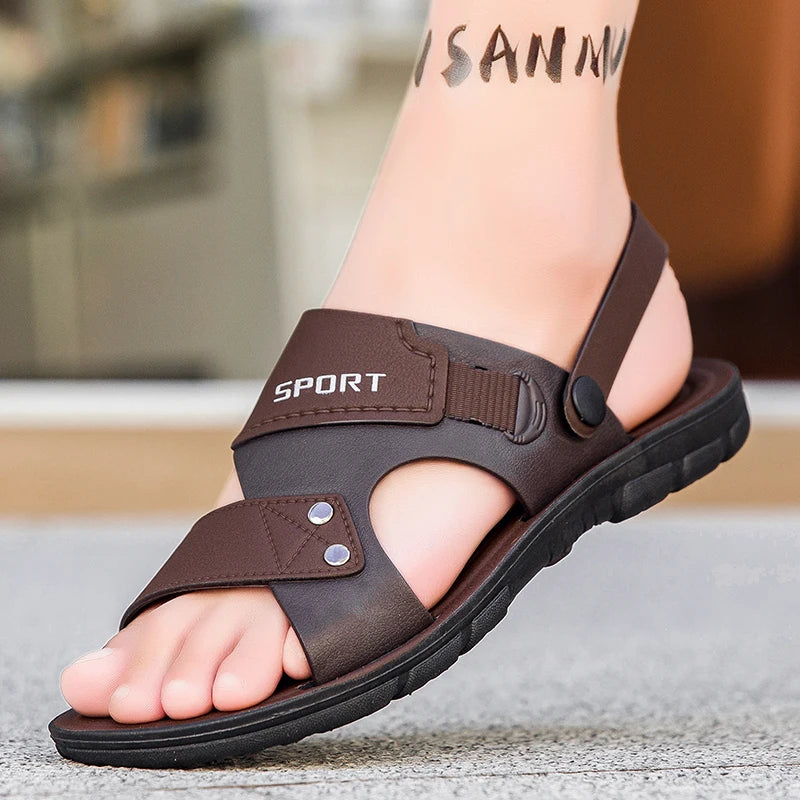 Summer Casual Men's Sandals Trend Slippers Man Outdoor Beach Shoes Male Classic Sandals Slippers For Men Large Size 47 2027