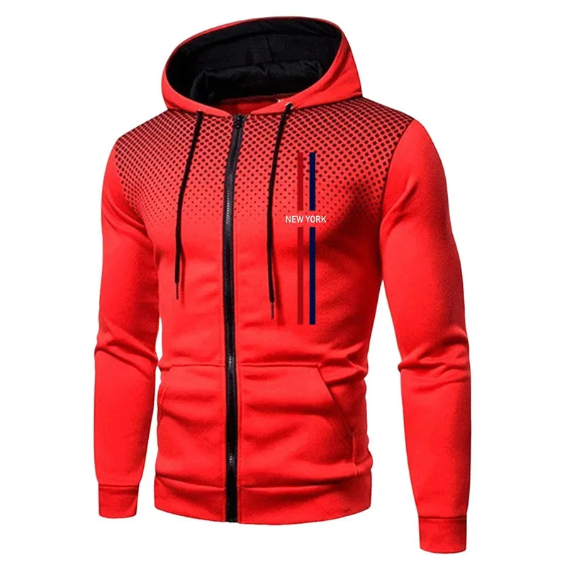 2026 Brand New Men's Tracksuit Hoodie Sweatpants Urban Casual Fashion Sportswear Autumn Winter Daily Casual Sporty Zipper Outfit