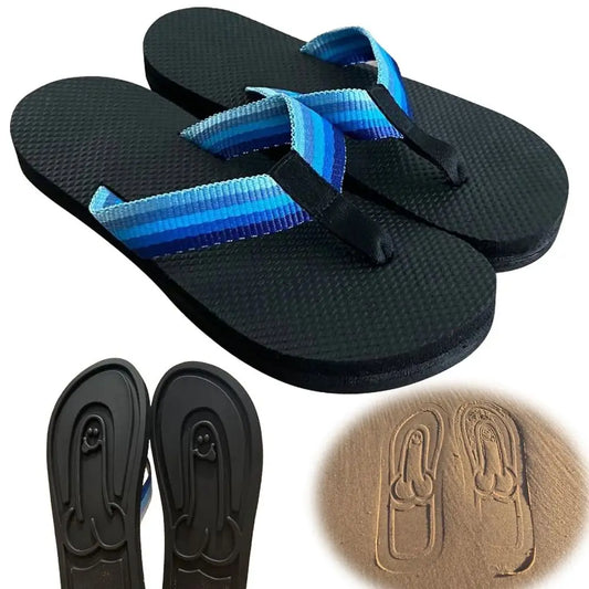 Size 39-45 Beach Flip Flops Non-slip Spoof Penis Flip Flops Summer Beach Comfortable Men's Beach Sandals for Men's