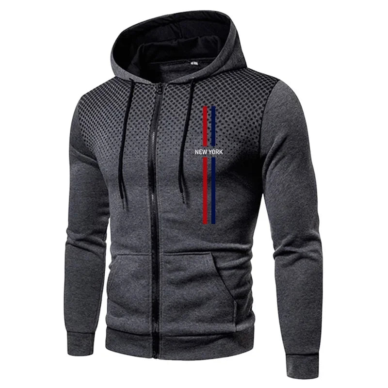 2026 Brand New Men's Tracksuit Hoodie Sweatpants Urban Casual Fashion Sportswear Autumn Winter Daily Casual Sporty Zipper Outfit