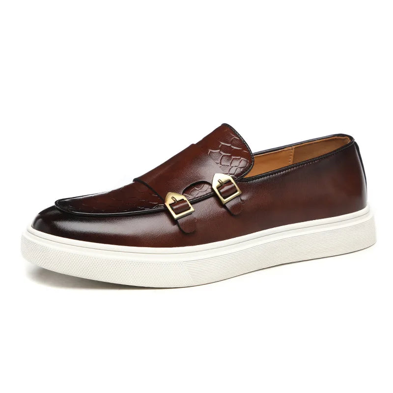 Loafers For Men Luxury Brand Genuine Leather Casual Driving Shoes Fashion Work Designer 2024 New Arrival Original Big Size 38-46