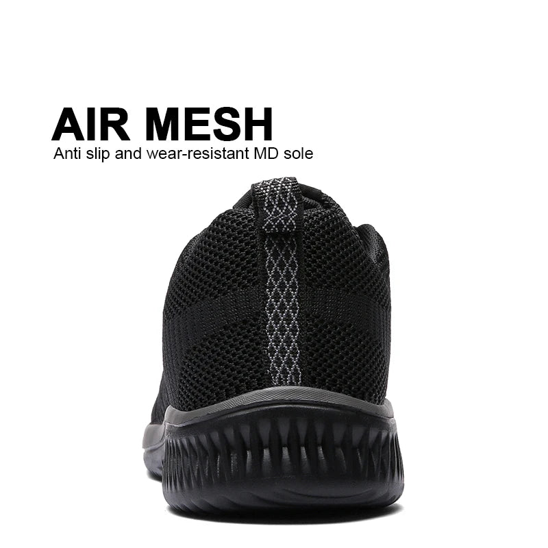 Men Running Walking Knit Shoes Fashion Casual Sneakers Breathable Sport Athletic Lightweight Men Sneakers Casual Shoes
