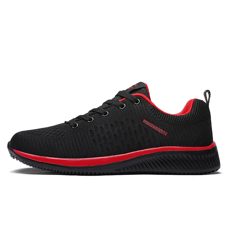 2025 Men Running Walking Knit Shoes Fashion Casual Sneakers Breathable Sport Athletic Gym Lightweight Men Sneakers Casual Shoes